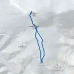 Teufelstein – vom Zellerkreuz als Schneeschuhwanderung - Karte