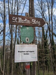 St. Martin Steig Schild