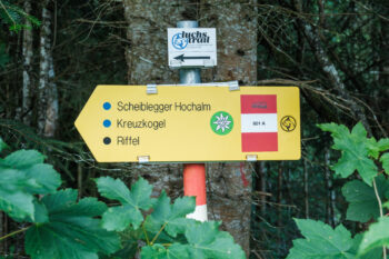 2 Wegtafeln kreuzkogel luchstrail