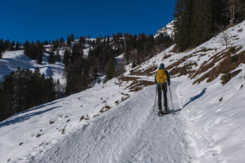 Grabneralm im Winter – mit Schneeschuhen