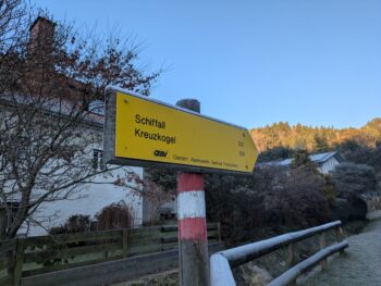 6 wegweiser schiffall kreuzkogel