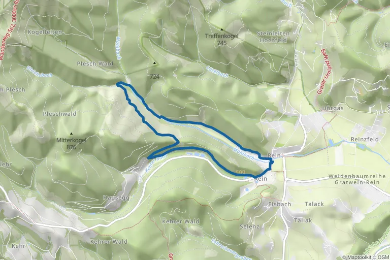 Karte mit Route zu Alpenbockweg – Rein ins Vergnügen