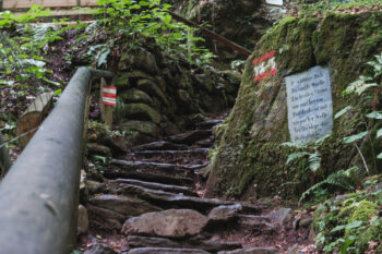 Deutschlandsberger Klause mit Burg Deutschlandsberg 7 steiler aufstieg burg