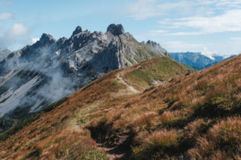 Polster (1.908 m) – Wanderung vom Präbichl als Rundweg 17 polster abstieg blick griessmauer