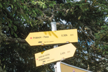 Polster (1.908 m) – Wanderung vom Präbichl als Rundweg 6 wegtafel praebichl polster