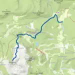 Sandling (1.718 m) – Bergtour auf einsamen Pfaden - Karte