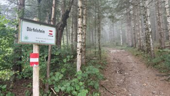Dörfelstein (1.070 m) Rundweg von Hall 2 2 doerfelstein wegweiser